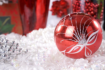 Image showing christmas decoration setup