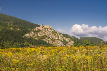 Image showing Strecno castle