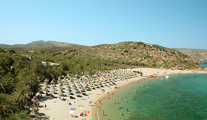 Image showing Vai beach from the south