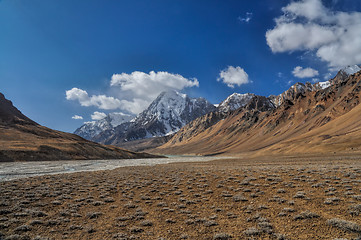 Image showing Arid valley in Tajikistan