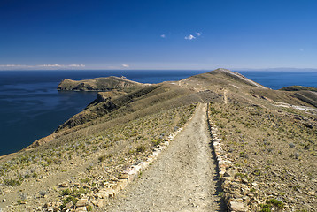 Image showing Scenic path on Isla del Sol