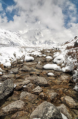 Image showing Himalayas near Kanchenjunga