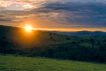 Image showing Sunrise in Carrancas