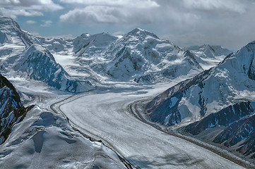 Image showing Fedchenko glacier in Tajikistan