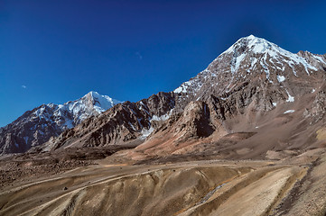 Image showing Arid valley in Tajikistan