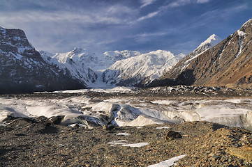 Image showing Engilchek glacier in Kyrgyzstan