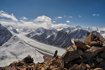 Image showing Fedchenko glacier in Tajikistan