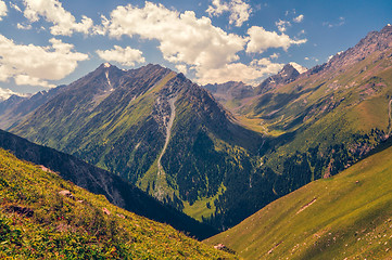 Image showing Green canyon in Kyrgyzstan