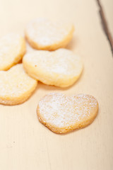 Image showing heart shaped shortbread valentine cookies