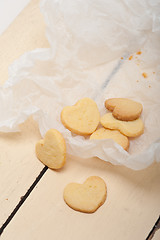 Image showing heart shaped shortbread valentine cookies