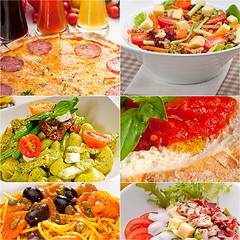 Image showing healthy Vegetarian vegan food collage