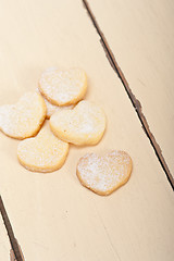 Image showing heart shaped shortbread valentine cookies