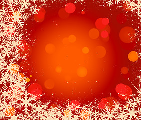 Image showing christmas vector background with snowflakes