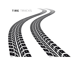 Image showing Tire tracks