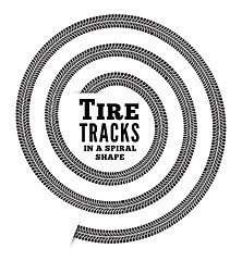 Image showing Tire tracks