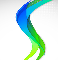Image showing Abstract wavy