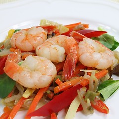 Image showing Fried Shrimps