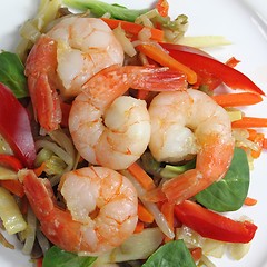 Image showing Fried Shrimps