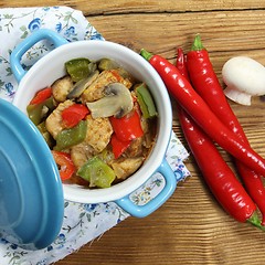 Image showing Chicken and  vegetables.