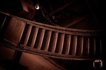 Image showing Stairway in an old building