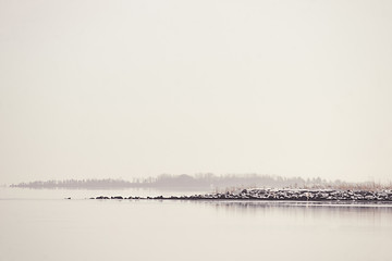 Image showing Quiet lake in the morning