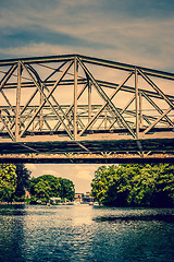 Image showing Bridge over a lake