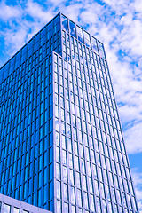 Image showing Offices with sky reflection