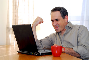 Image showing Man with laptop