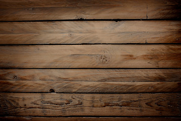 Image showing Wood background with horizontal planks