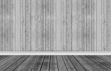 Image showing Wood background with skirting floor