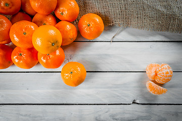 Image showing Clementines on a table