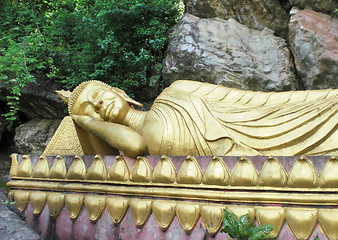 Image showing golden Buddha statue in Laos