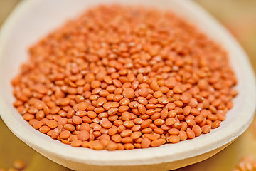 Image showing Red lentils