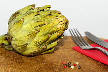 Image showing Artichoke on a table