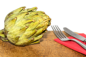 Image showing Artichoke on a table