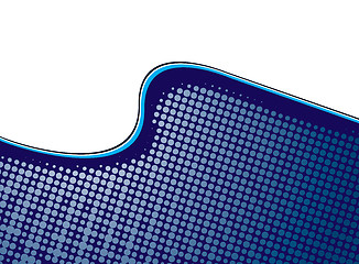 Image showing halftone wave illustration