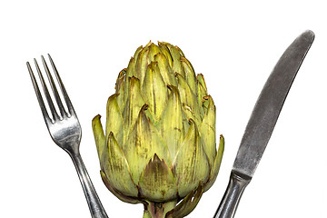 Image showing Artichoke ready to be eaten