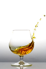 Image showing Splashing cognac