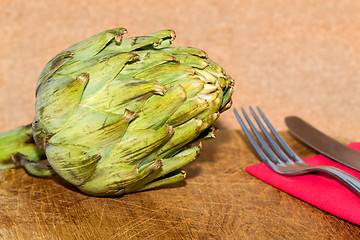 Image showing Artichoke on a table