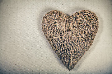 Image showing Symbolic heart lies on a background, with place for your text