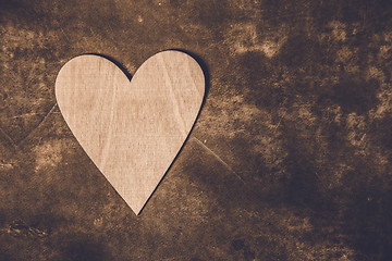 Image showing Symbolic heart lies on a background, with place for your text