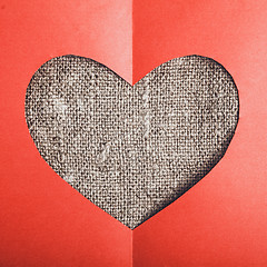 Image showing heart of red paper 