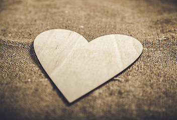 Image showing Symbolic heart lies on a background, with place for your text