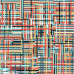 Image showing colorful abstraction of lines
