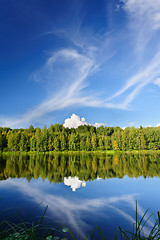 Image showing Northern river and woods