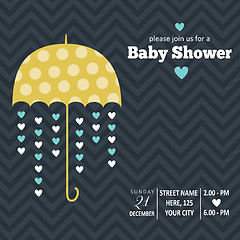 Image showing baby boy shower card