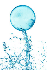 Image showing Splash water ball isolated