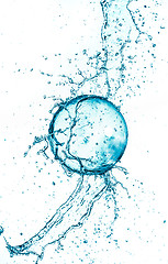 Image showing Splash water ball isolated