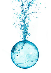 Image showing Splash water ball isolated