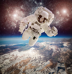 Image showing Astronaut in outer space